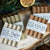 Four wooden soap dishes. Two cedars dishes and two poplar dishes